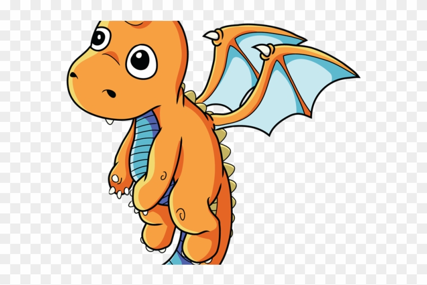 Little Dragon Clipart Hand - Cartoon Dragon Clip Art #387843