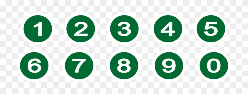 Free Clip Art Numbers - Number In Circle Symbol #388299