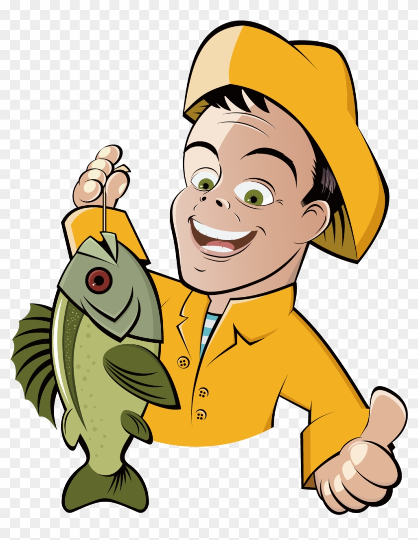 Fishing Cartoon Fisherman Clip Art - Fishing Cartoon - Free Transparent PNG  Clipart Images Download