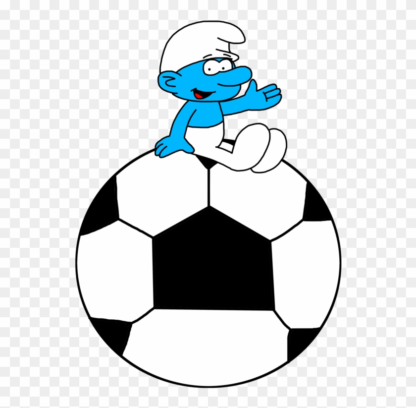 Smurf On Soccer Ball By Marcospower1996 - Comics #389106