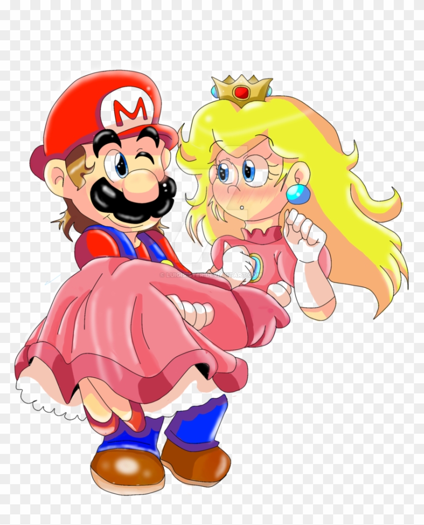 By Luigisister Mario- ''gotcha' My Princess - Art - Free Transparent ...