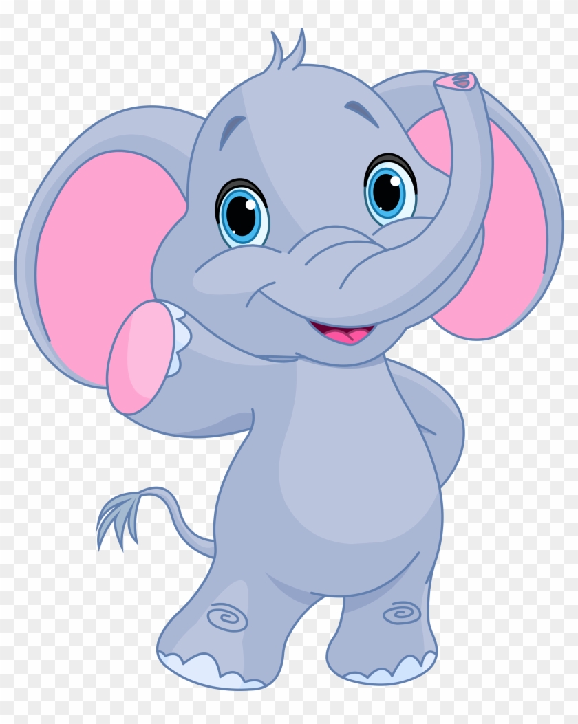 Cute Elephant Clipart Image - Elephant Clipart Png - Free Transparent ...