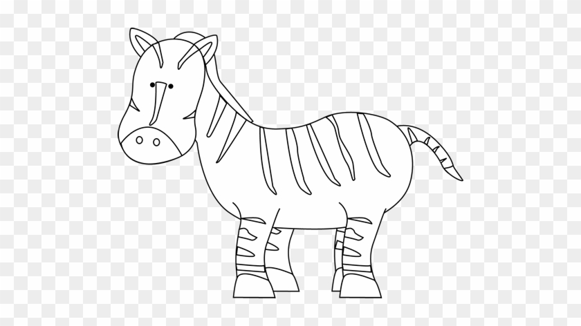 Zebra Clip Art - Zebra Black And White #392276