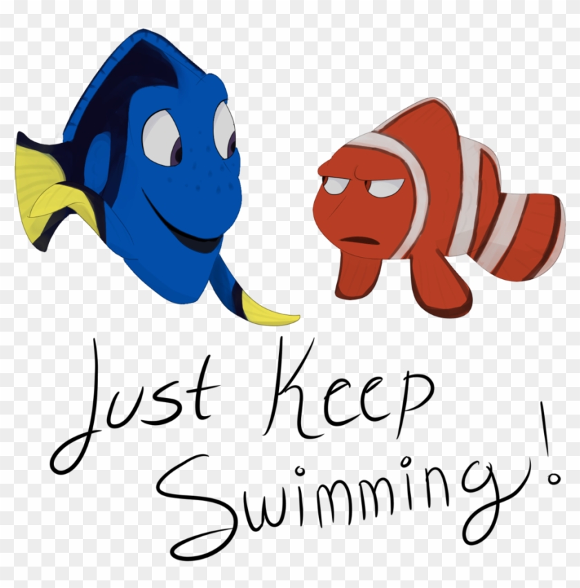 just keep swimming drawing