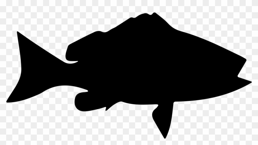 Fish Shape Of Blackfin Snapper Comments - Fish Silhouette No Background #393383