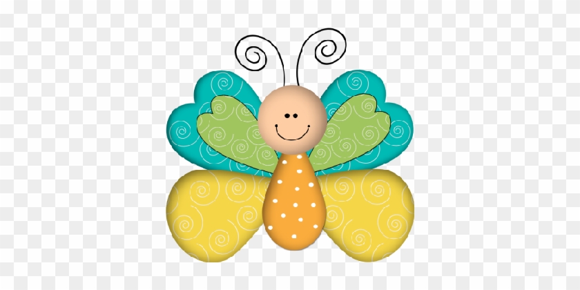 Set Ilustraciones Ya Llegó La Primavera En Png Para - Dibujos Infantiles Mariposas #393956