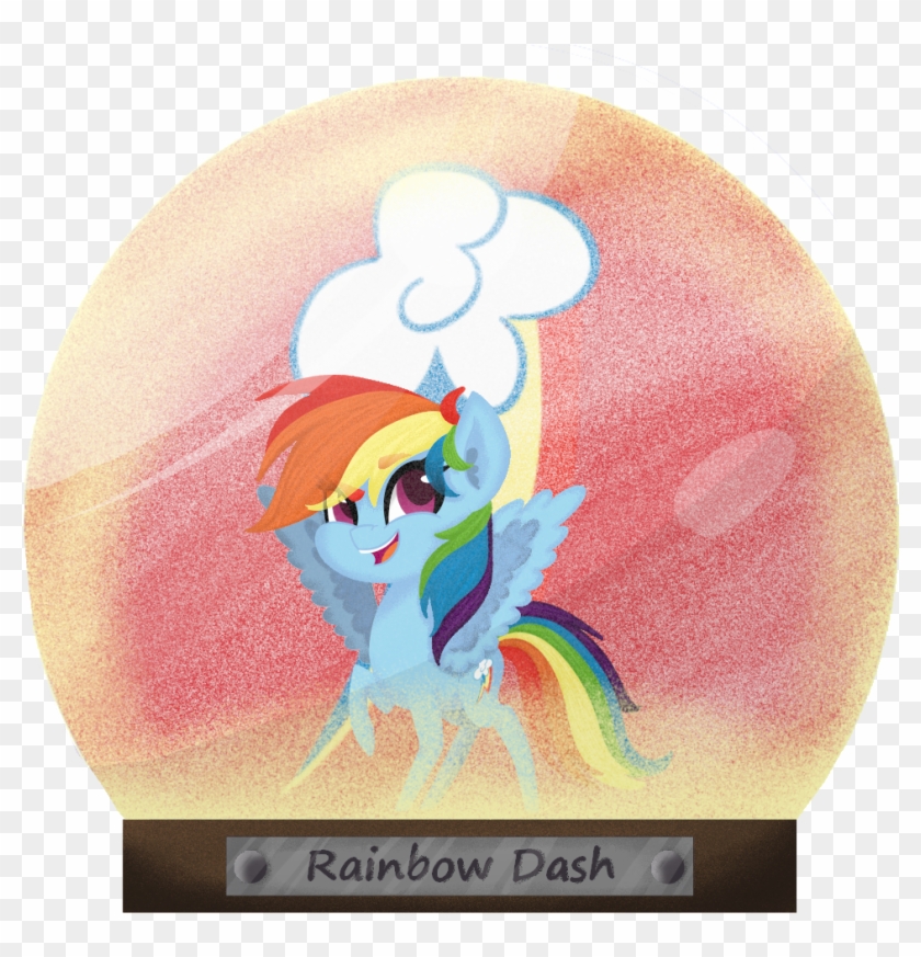 Snow Globe Rainbow Dash By Minibumbletea Snow Globe - Cartoon #395026