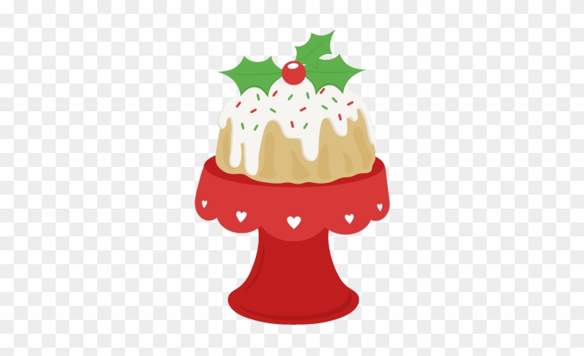 Christmas Cake Scrapbook Cut File Cute Clipart Files - Clip Art Christmas Cake #395212