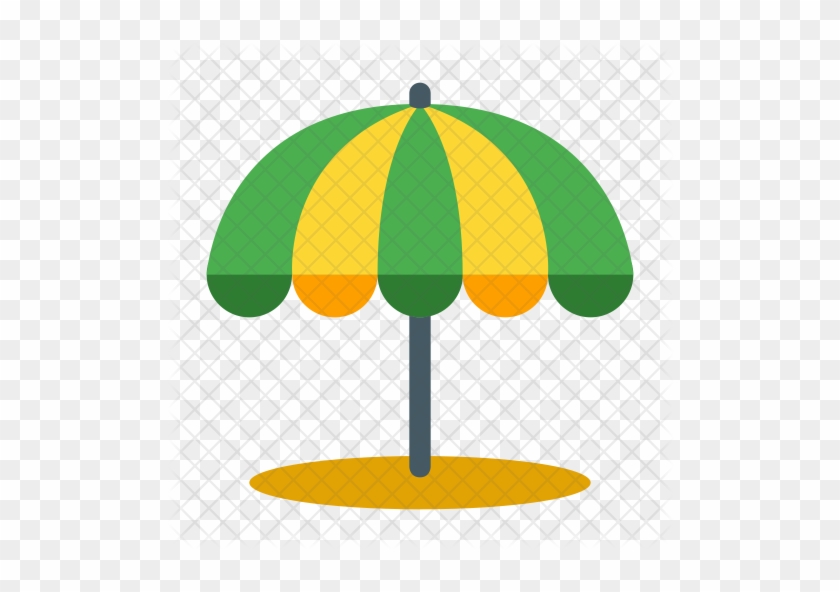 Beach Umbrella Icon - Sombrilla Icono Png #395502