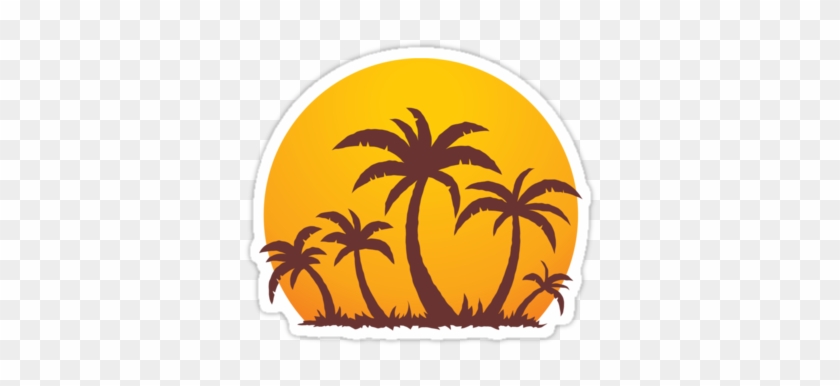 Palm Tree Sun Clipart #396897