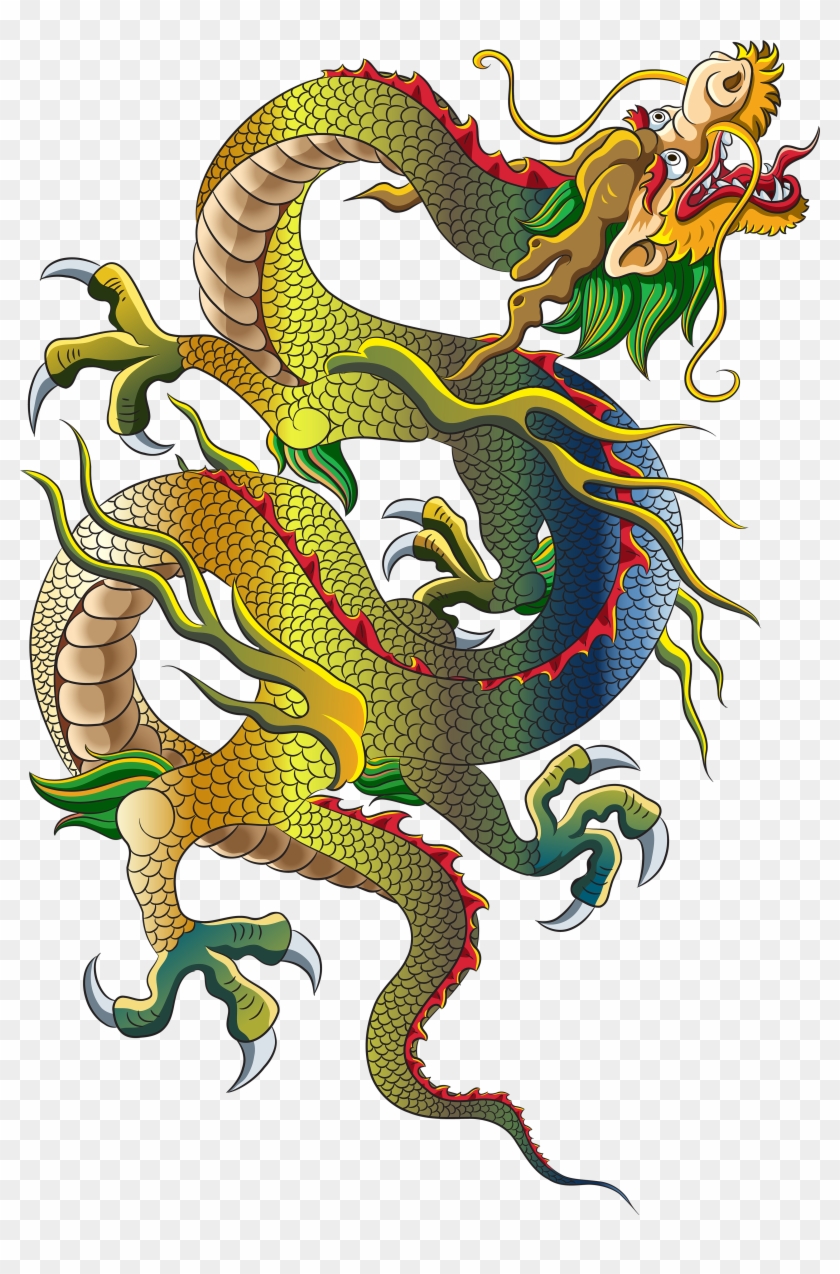 Chinese Dragon Clipart Transparent - รูป วาด มังกร จีน #399322