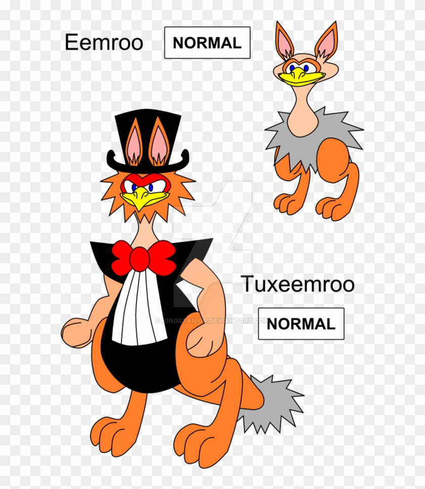 Emu Kangaroo Fakemon By Kingstailor - Cartoon #399325