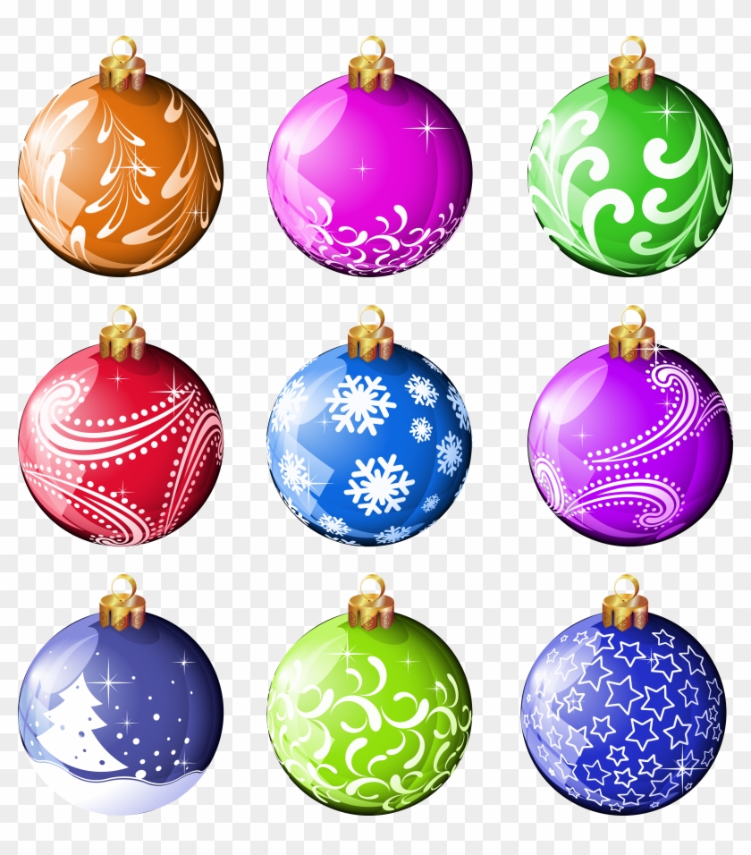 Images For Blue Christmas Ornament Clipart Printable Christmas Balls Free Transparent PNG