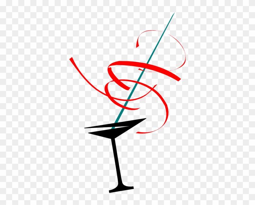 Martini Olive Clipart - Cocktail Glass #402641