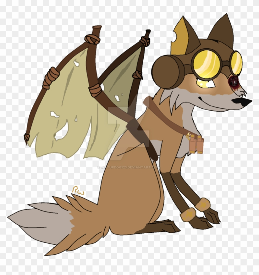 steampunk fox drawing