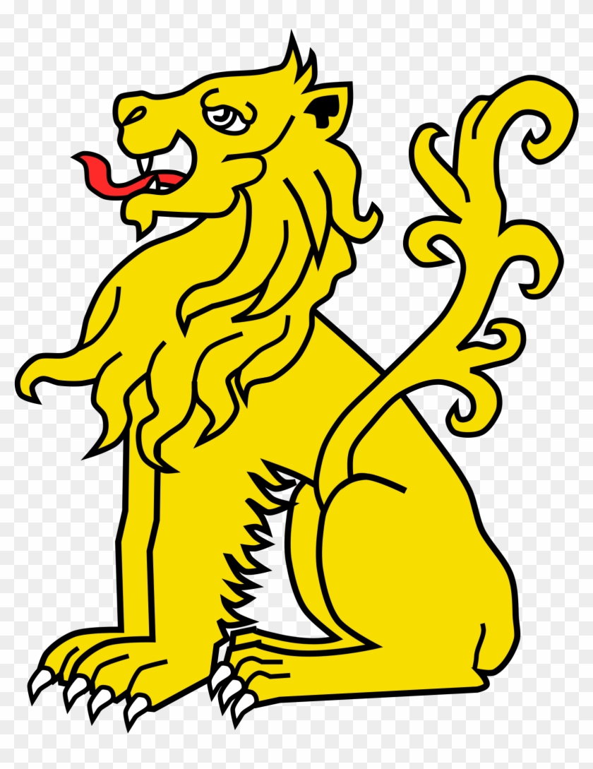 Cartoon Lions 19, - Coat Of Arms Lion #404208