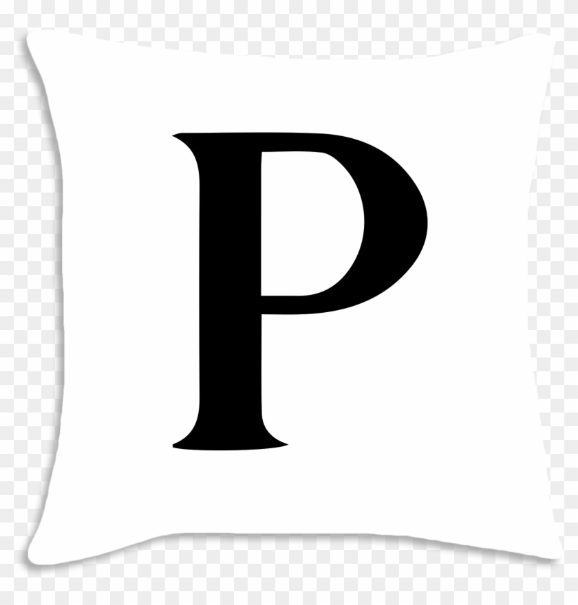 Letter P - Throw Pillow #404585