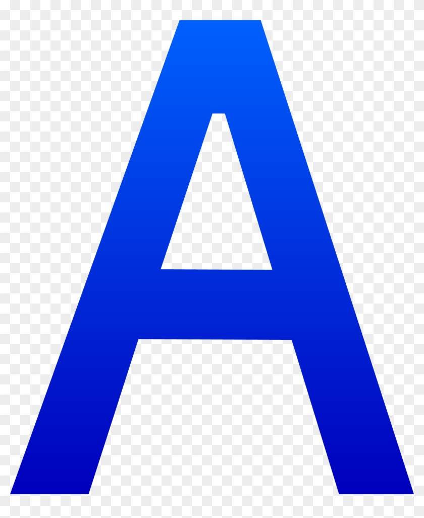 Letter A Png - Letter A In Blue - Full Size PNG Clipart Images Download