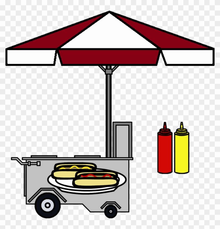 Hotdog Cart,ketchup And Mustard By Grayfox5000 - Hot Dog Stand Art #406767