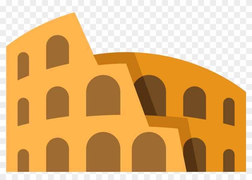 Gladiator Clipart Colosseum - Icone Coliseu Png #408040