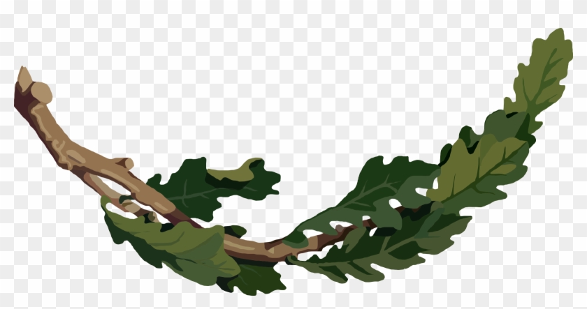 Leaves Clipart Oak Branch - Oak Branch Clip Art #409215