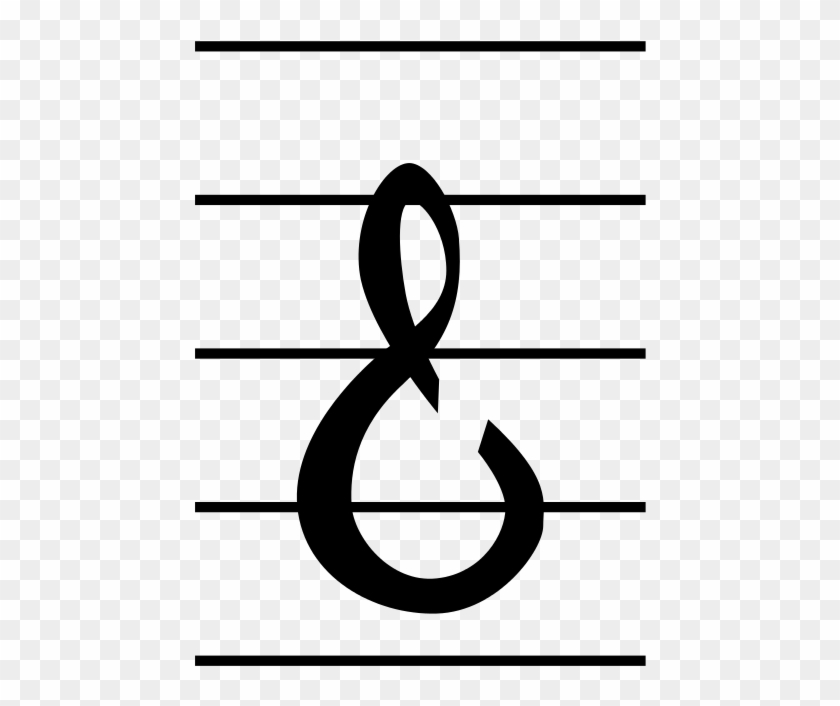 Mensural G Clef - Mensural G Clef - Full Size PNG Clipart Images Download