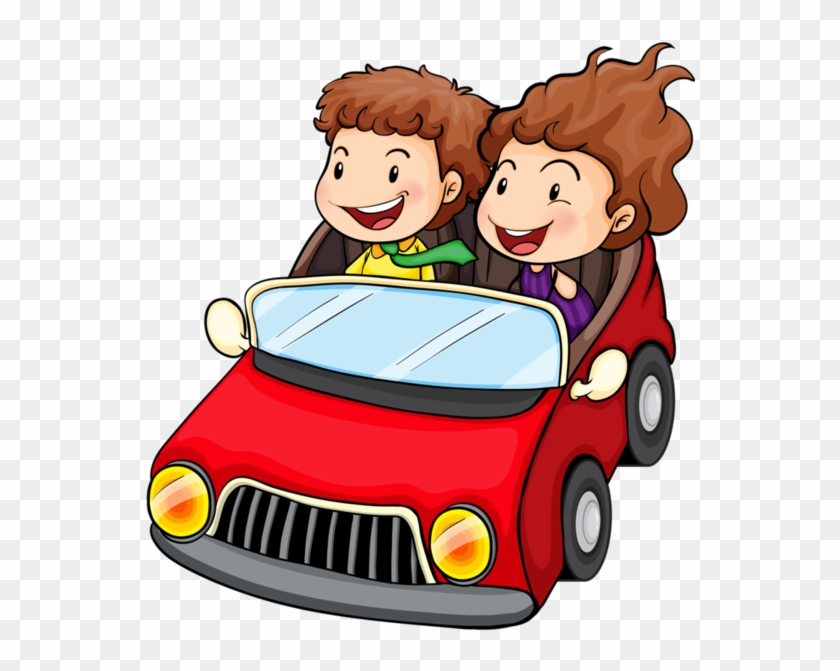 Personnages, Illustration, Individu, Personne, Gens - Riding In The Car Clip Art #414122