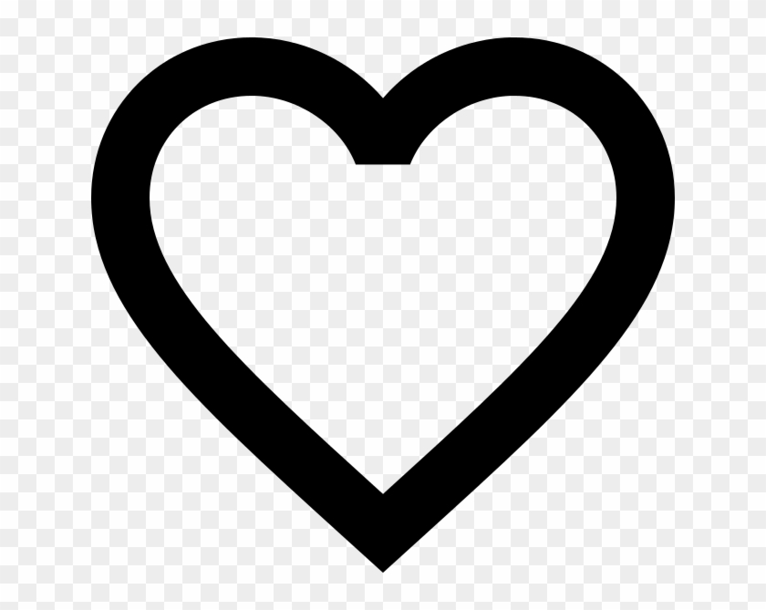 Ic Favorite Outline 48px - Heart Icon Png #415445