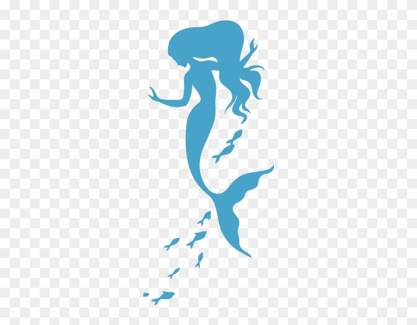 mermaid clipart black and white