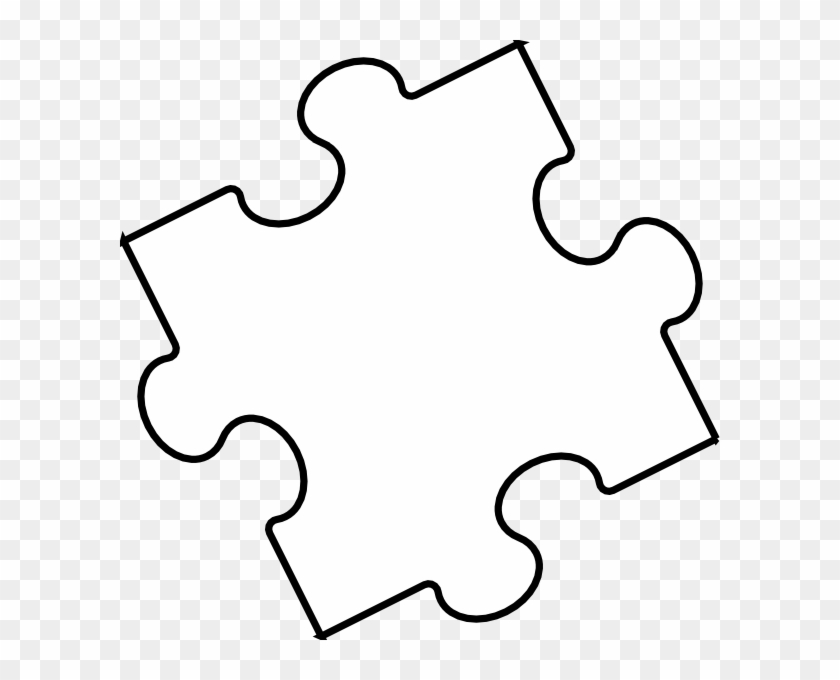 Black White Puzzle Piece Clip Art At Clker - Clip Art #419119