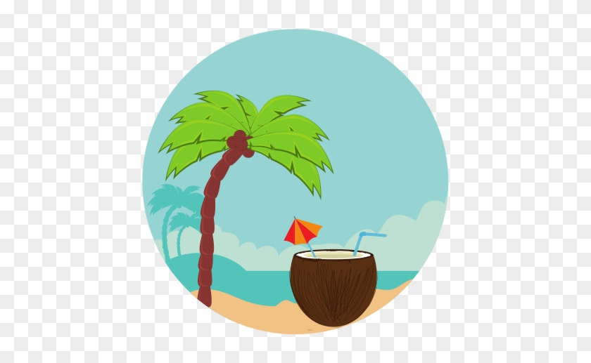 Coconut Cocktail Summer Icon - Icon #420163