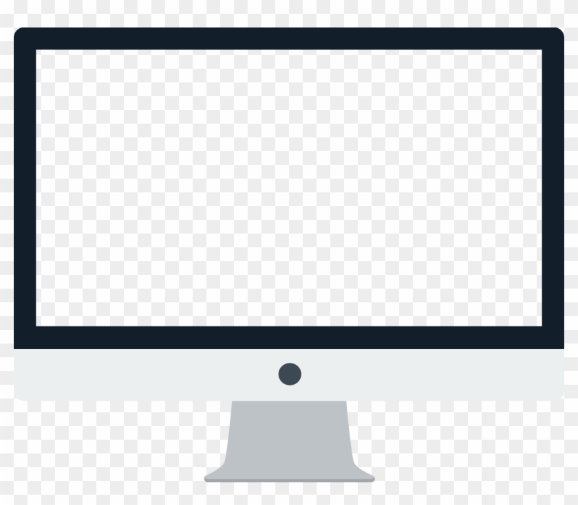 Blank Screen - Imac Mock Up Png #420618