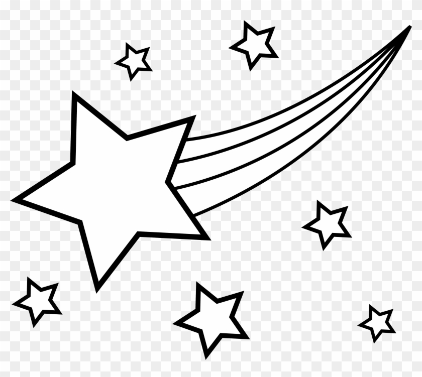 Clip Arts Related To - Shooting Star Coloring Page #69003