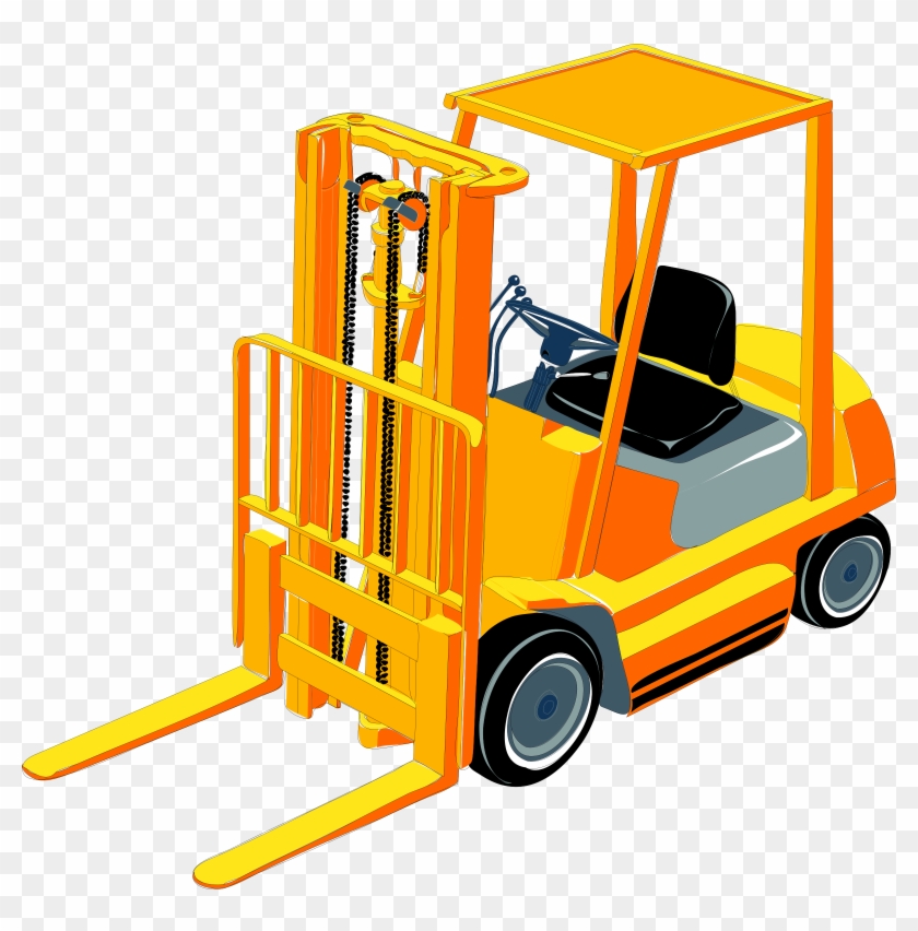 Fork Lift Fork Clipart - Cartoon Forklift #70207