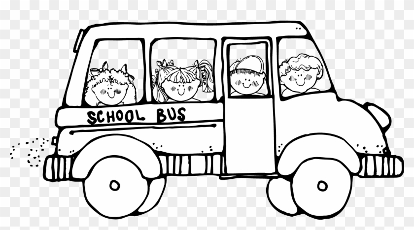 Field Trip Clipart - School Bus Clipart Black And White #72010