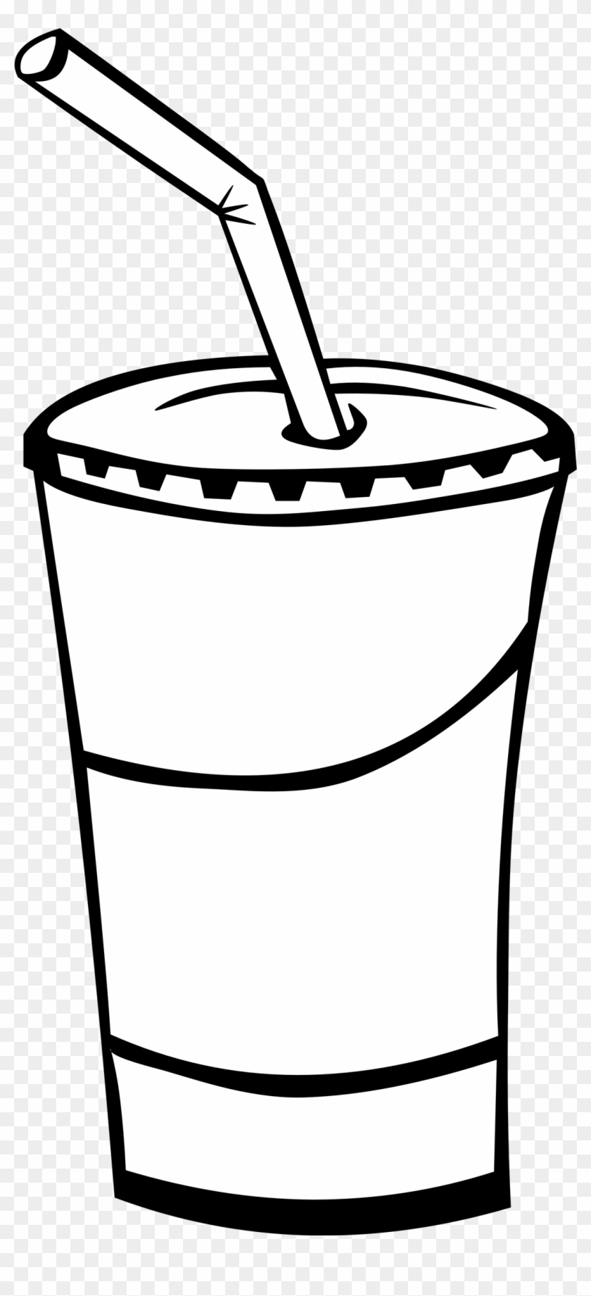 Soft Drinks Clipart Black And White