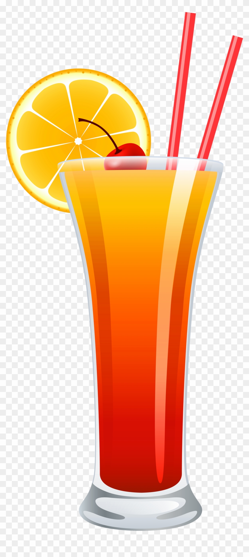 Cocktail Tequila Sunrise Png Clipart - Tequila Sunrise Cocktail Png #73458