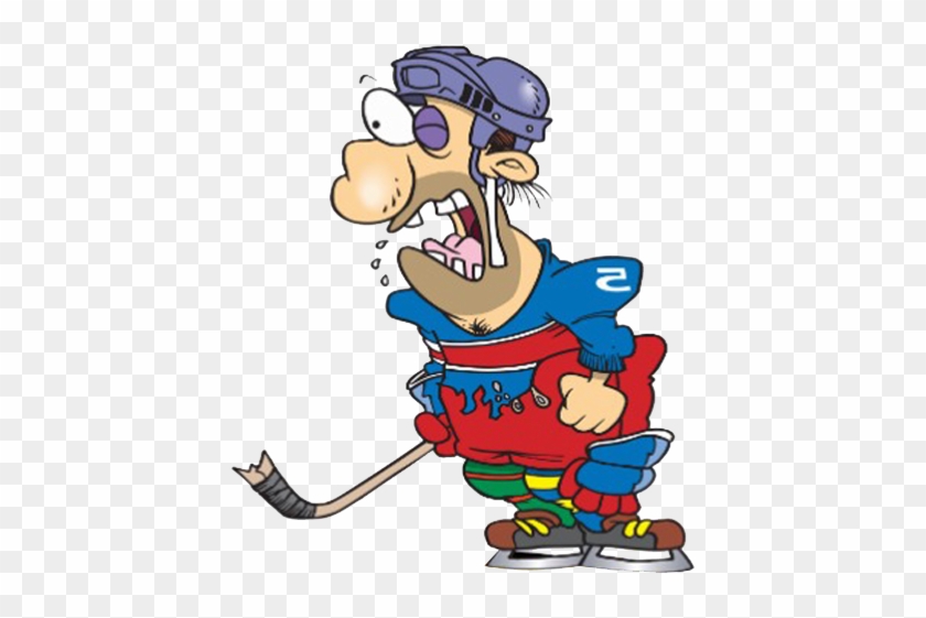 cartoon hockey player face clipart