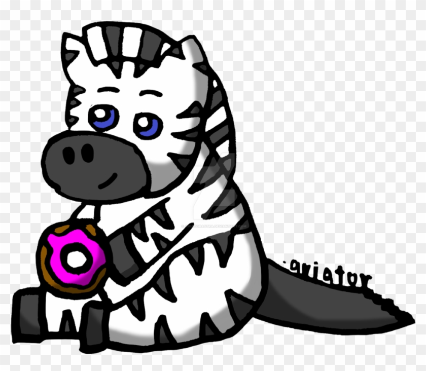 Lil Zebra Likes His Donut By Aviatorastra - Lil Zebra Likes His Donut By Aviatorastra #422105