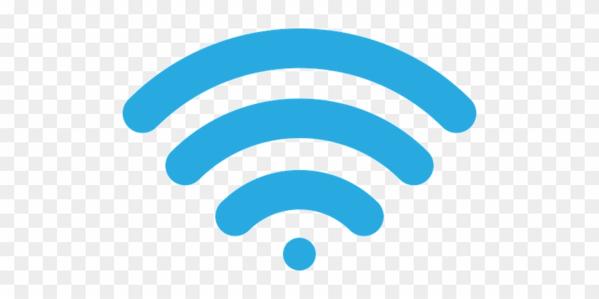 Wireless Signal Icon Image Vector Blue Wi- - Wifi Signal #425807