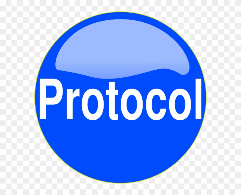 Blue Button Protocol Clip Art At Clker Protocol Free Transparent