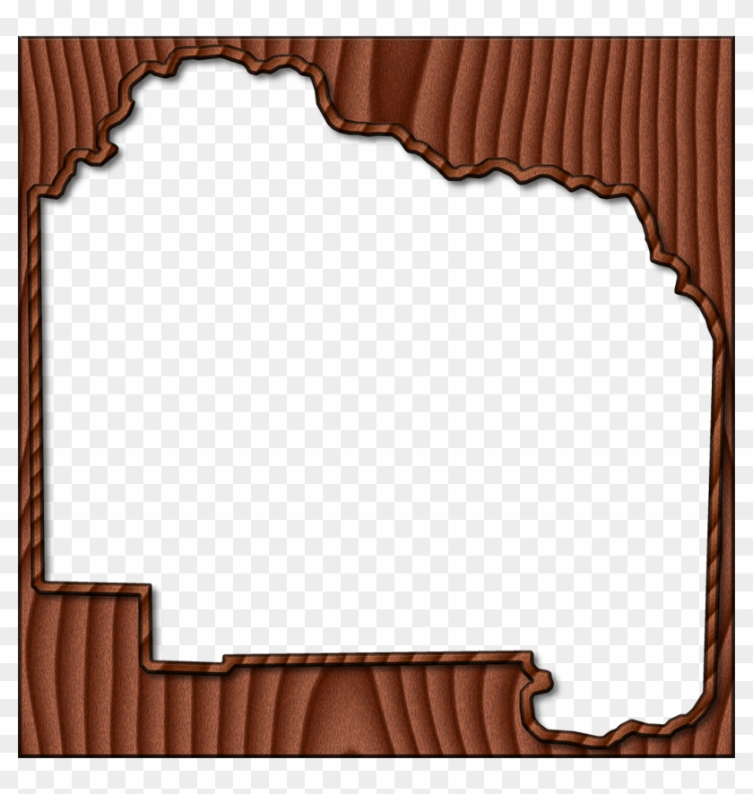 A Map Of Alachua With The Map Area Carved From A Dark - Fream Png Wood #426389