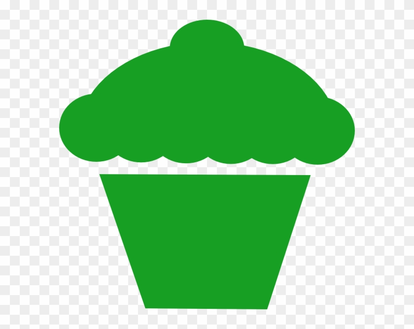 Green Cupcake Clip Art At Clker - Icon Food Pink Png #426429