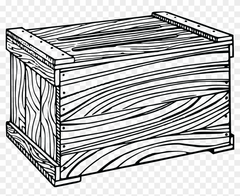 Free Clipart Of A Wooden Crate - Crate Drawing - Full Size PNG Clipart ...