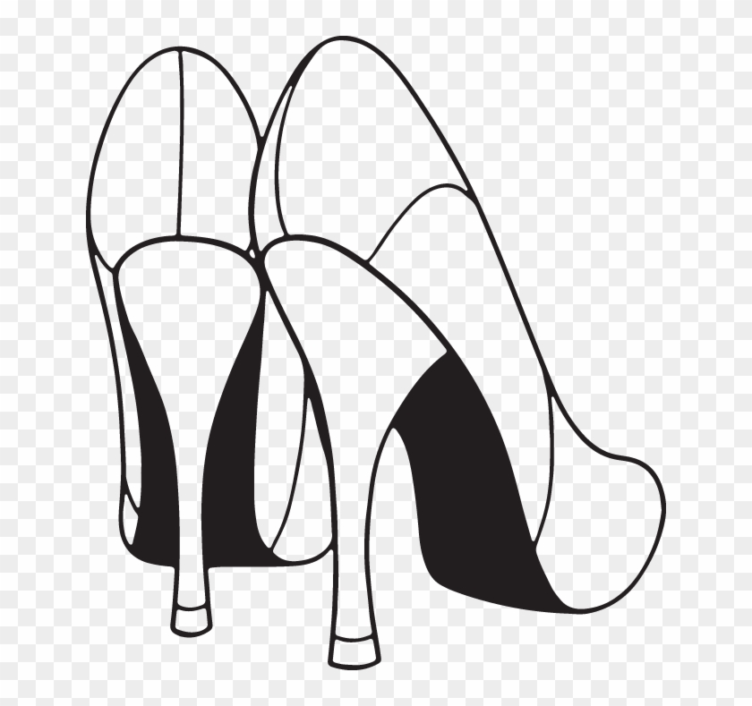 High Heel Shoe Drawing Stock Illustration - Download Image Now - Black And  White, High Heels, Line Art - iStock