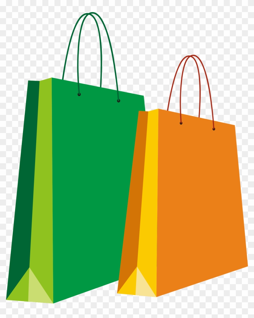 Paper Shopping bag, Colored shopping bags transparent background PNG clipart