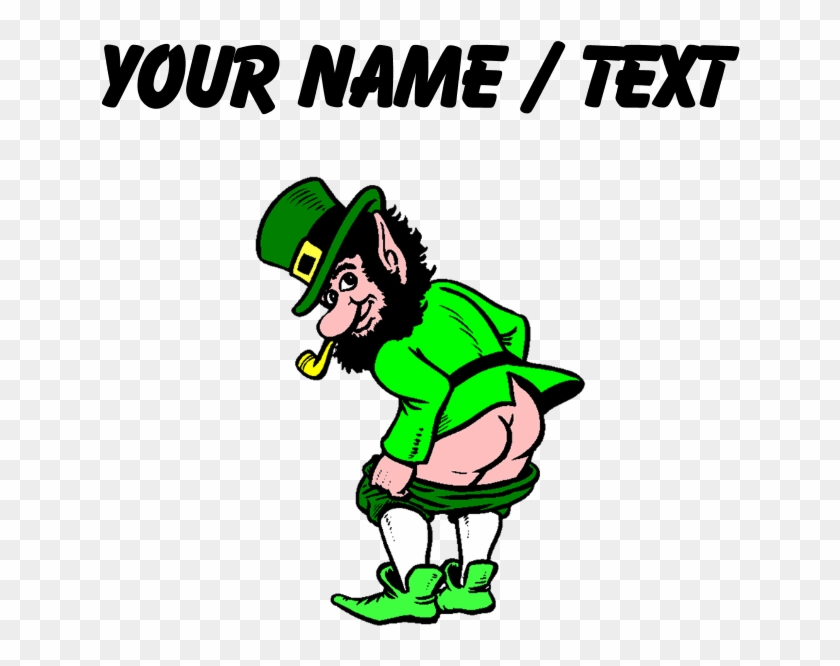 Custom Leprechaun Mooning 5'x7'area Rug - Kiss Me Im Irish Gif #430997