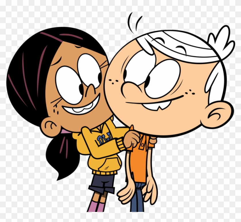 Lincoln And Ronnie Anne By Mandash1996 - Cartoon - Free Transparent PNG ...