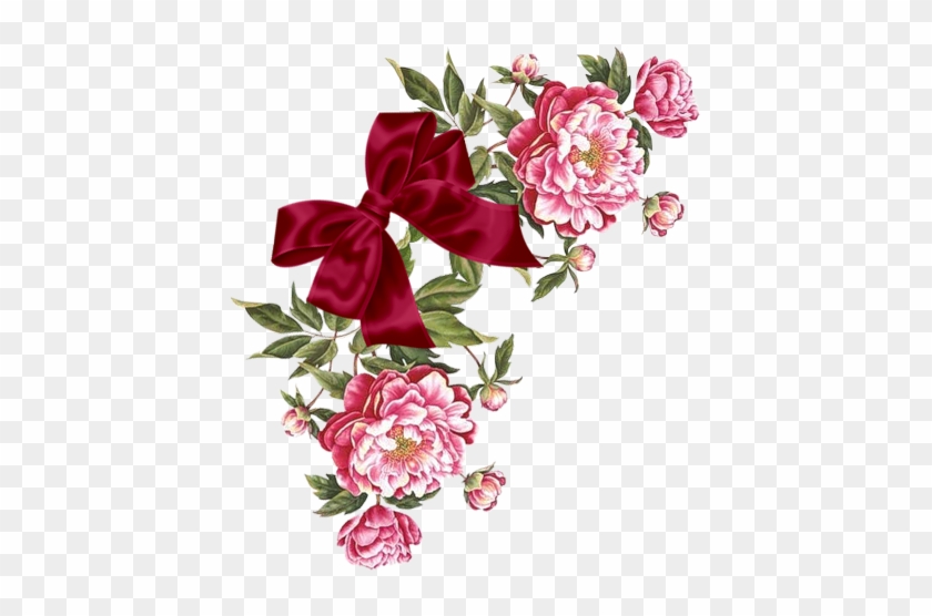 Great Floral Images On This Page - Png Red Rose Victorian #436189