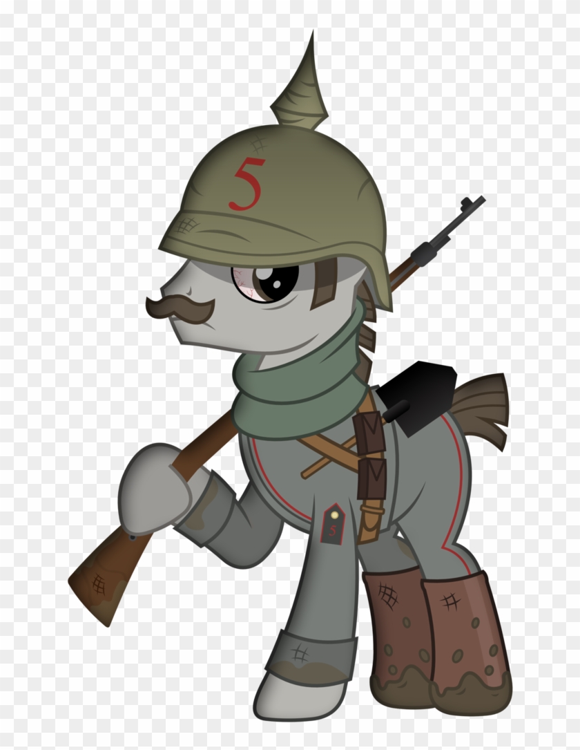 Brony-works, Boots, Facial Hair, German, Gun, Male, - Cartoon #437224